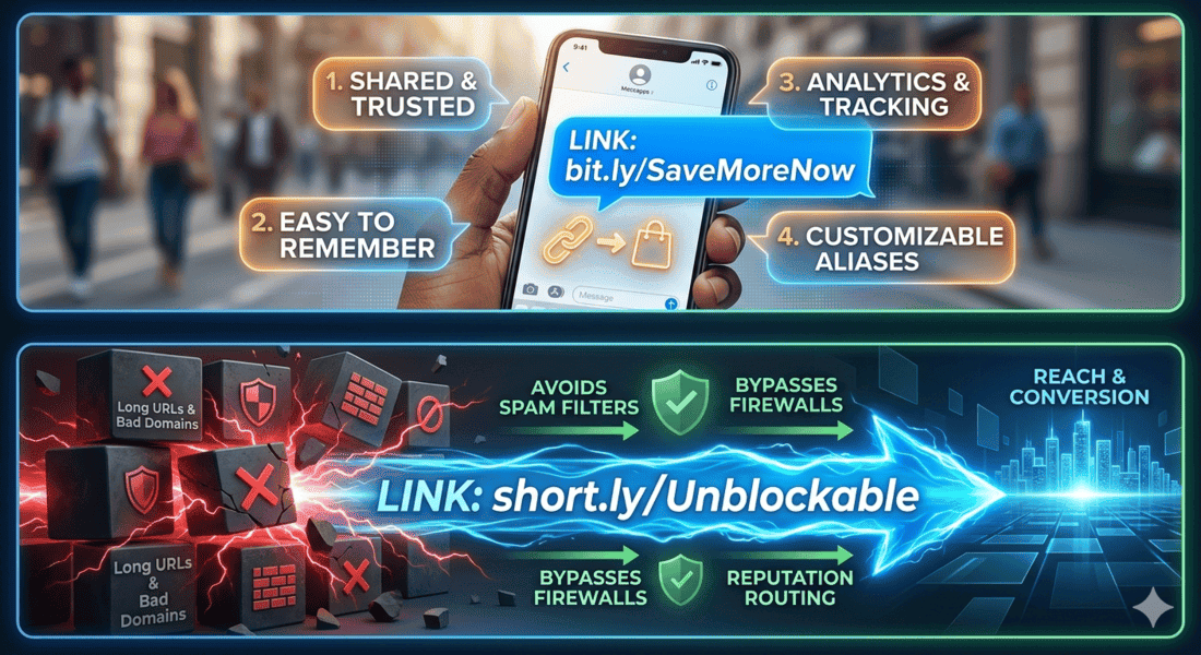 short links that don’t get blocked